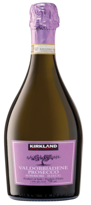 Recalled Kirkland Signature Valdobbiadene Prosecco DOCG bottle