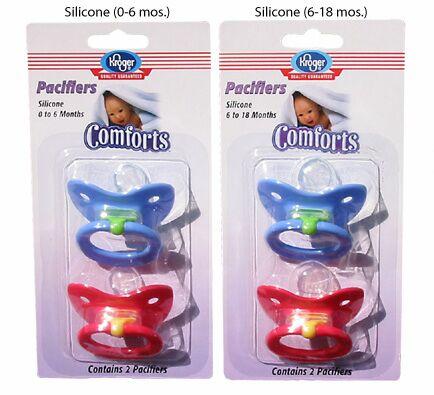 Recalled "Comforts" silicone pacifiers