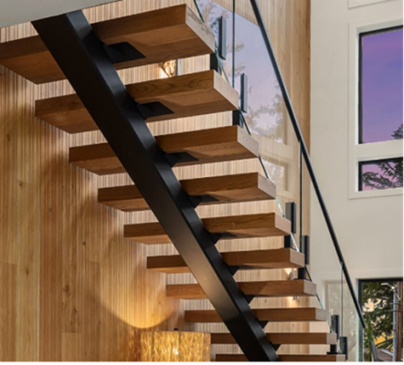 The recalled module is located inside the metal tubing supporting the stairs