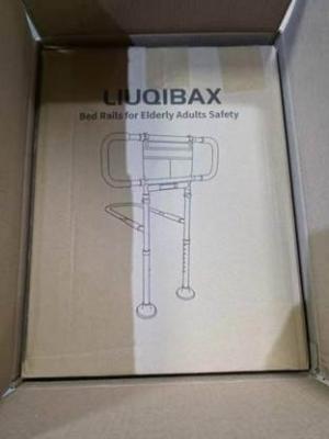 “LIUQIBAX” is printed on the recalled bed rail’s packaging. Recalled Liuqibax Bed Rail - packaging