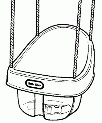 Illustration of Little Tikes Cozy Highback Swing