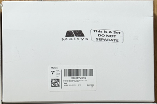 Recalled Maitys Glass Charms – packaging