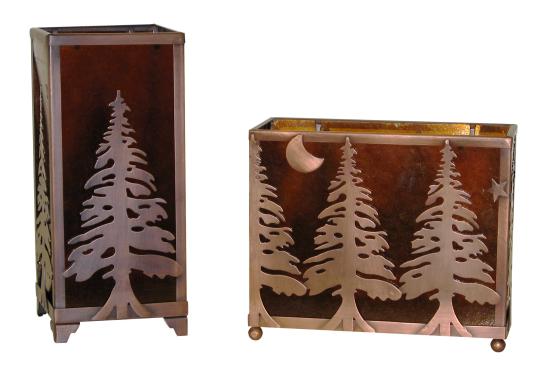Recalled Mica Tree Candleholders