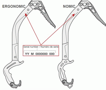 Location of serial number