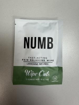 Recalled MD Wipe Outz Numbing Tattoo Wipe (front)