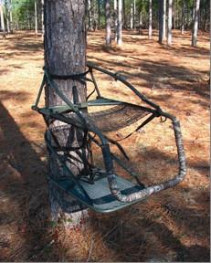 Recalled treestand