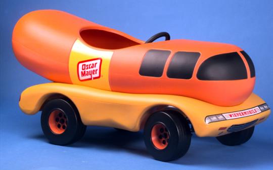 Recalled Oscar Mayer Wienermobile pedal car