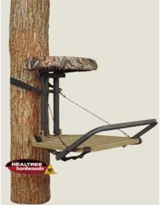 Recalled Outfitter (Model 7310) Hang-on Tree Stand, shown with optional foot rest