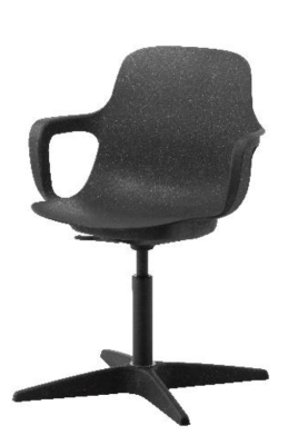Recalled IKEA ODGER Swivel Chair in the Anthracite color
