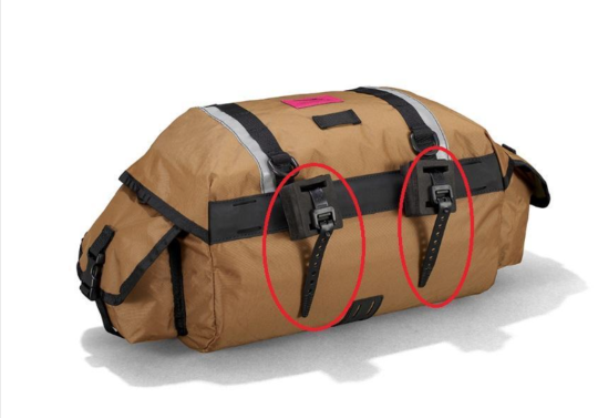 Recalled 9” Strap on a Swift Bicycle Bag