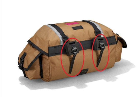 Recalled 9” Strap on a Swift Bicycle Bags