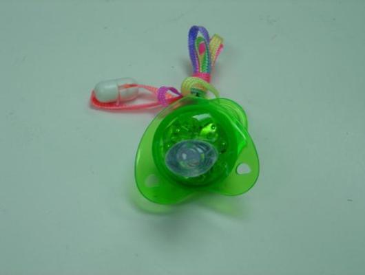 Recalled 2-in-1 Flashing Pacifier with Whistle Necklace