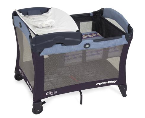 Recalled "Pack 'n Play" portable play yard with raised changing table