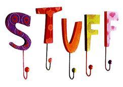 Recalled "S T U F F" Wall Hooks, model 74641