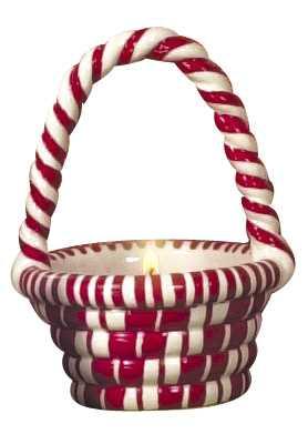 Recalled Peppermint Basket Candles