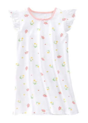 Recalled iMOONZZZ white flutter sleeved nightgown 