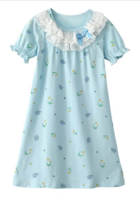 Recalled iMOONZZZ blue puffed sleeved nightgown