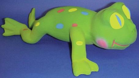 Recalled rubber critter frog toy