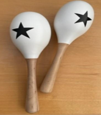 Recalled Crate and Barrel Be the Band Music Set maracas 