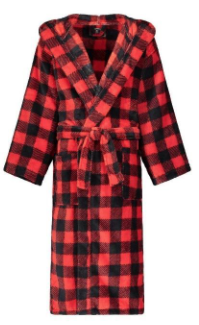 Recalled Mark of Fifth Avenue children’s robe  – red plaid   