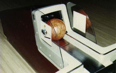 Plastic guards on bowling ball return