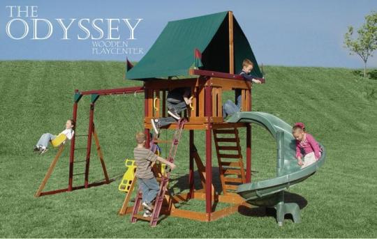 Recalled Odyssey Wooden Swing Set