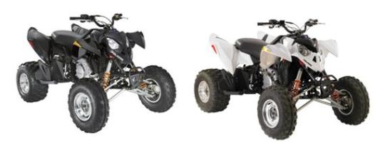 Recalled Polaris "Outlaw 525" ATVs