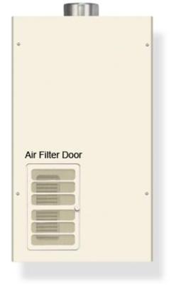 Recalled Model of the Power Vent 199,900 BTUH tankless water heater sold under the brand names: Paloma, Rheem, Ruud, Rheem-Ruud and Richmond