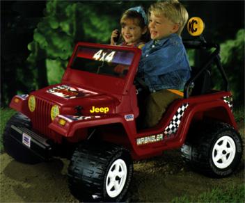 Vintage 1999 Fisher Little People Press 'n Go Remote Control Car/jeep Eddie  in His Jeep Wrangler Easy Press to Go R/C With Fishing Pole 
