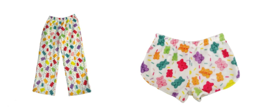 Recalled Gummy Bear Pajama Pants and Shorts