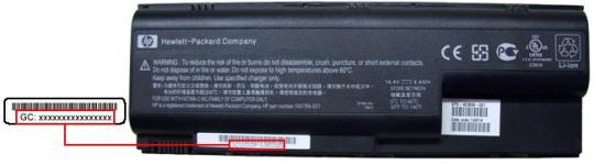 Picture of recalled battery
