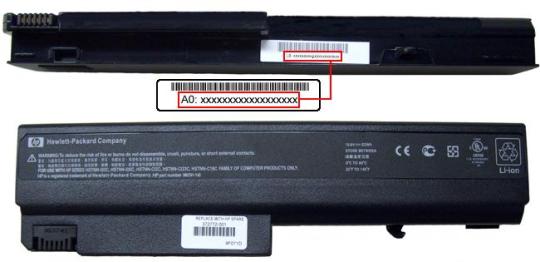 Picture of recalled battery