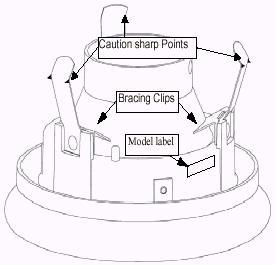 Drawing of recalled recessed light