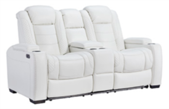 Recalled Party Time Dual Power Reclining Loveseat (Model #s  3700318, 3700418, 3700318C and 3700418C)