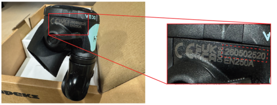 Location of Serial Number Etched on Recalled Regulator