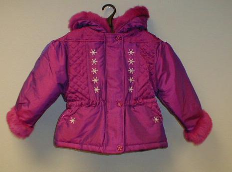 Recalled Girls' iridescent, hooded winter jacket
