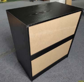 Recalled Black Segmart 4-Drawer Dresser (back)