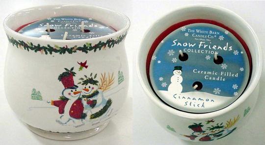 Recalled "Snow Friends" Christmas Candles