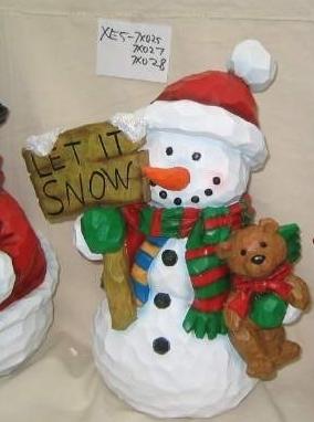 Recalled Snowman with "Let it Snow" Sign