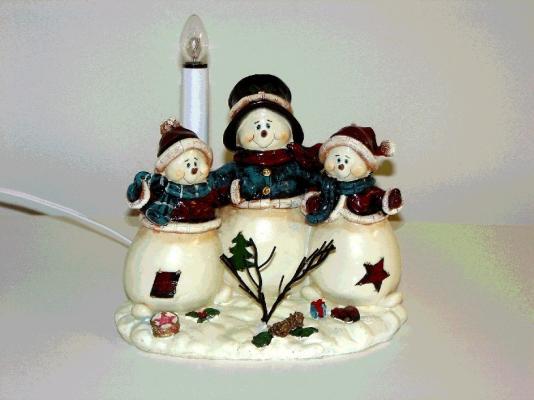 Recalled snowmen lamp, model 1628