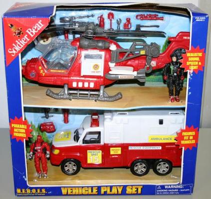 Recalled H.E.R.O.E.S. Vehicle Play Set (fire rescue)