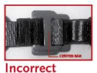 Recalled Speed Buckle Harness, incorrectly threaded