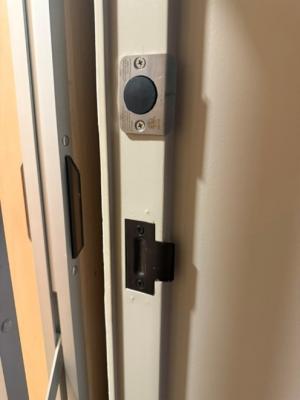 Installed Recalled StrikeLock Door Locking Device