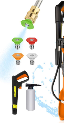 Attachments sold with recalled SUGIFT electric pressure washer - Model LTBBHG006