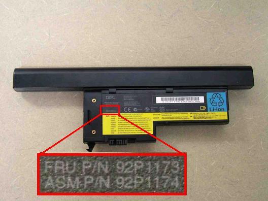 Recalled rechargeable, lithium-ion battery used in ThinkPad notebook computers