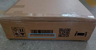 Side of product box with “KF200066US-01XN-003”
