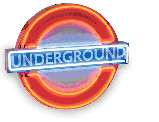 Recalled Underground Neon Sign