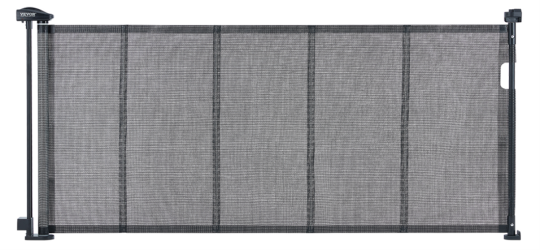 Recalled Vevor Retractable Baby Gate, model number YJ-3355 in black