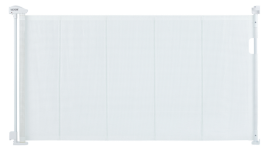 Recalled Vevor Retractable Baby Gate, model number YJ-33110 in white