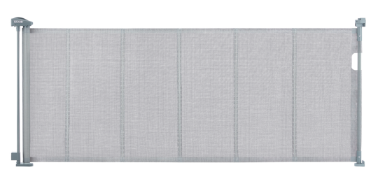 Recalled Vevor Retractable Baby Gate, model number YJ-3371 in gray